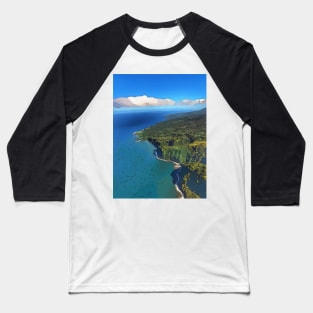 Maui shoreline Baseball T-Shirt